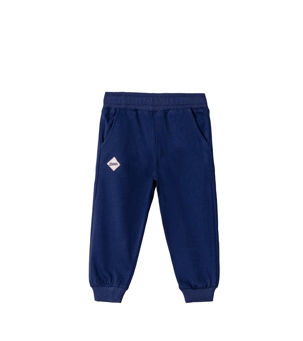 Kidddio Baby & Toddler Jogger Pants - Premium Quality Unisex Baby Clothes Soft Comfortable Cotton Versatile & Durable Design for Newborn and Toddler - Single 2T Navy Blue