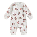 FYBITBO Infant Baby Boy Girl Clothing Football Long Sleeve Jumpsuit Romper Newborn Football Outfit Fall Clothes (Gray-Football Outfit 0-3 Months)